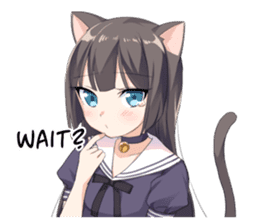 Tsundere Cat Girl Miyako sticker #11013264