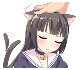 Tsundere Cat Girl Miyako sticker #11013266