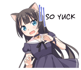 Tsundere Cat Girl Miyako sticker #11013269