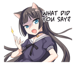 Tsundere Cat Girl Miyako sticker #11013270