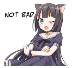 Tsundere Cat Girl Miyako sticker #11013272