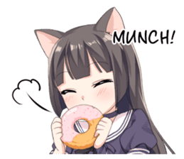 Tsundere Cat Girl Miyako sticker #11013273