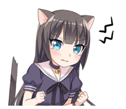 Tsundere Cat Girl Miyako sticker #11013280