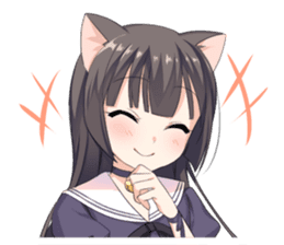 Tsundere Cat Girl Miyako sticker #11013289