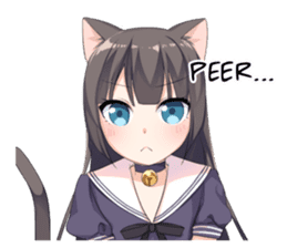 Tsundere Cat Girl Miyako sticker #11013290