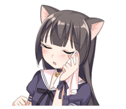 Tsundere Cat Girl Miyako sticker #11013294