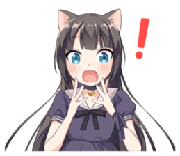 Tsundere Cat Girl Miyako sticker #11013295