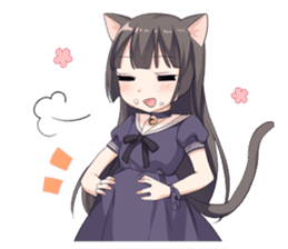 Tsundere Cat Girl Miyako sticker #11013296