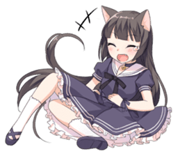 Tsundere Cat Girl Miyako sticker #11013298