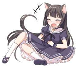 Tsundere Cat Girl Miyako sticker #11013298