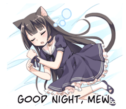 Tsundere Cat Girl Miyako sticker #11013303