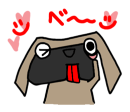 Pretty reaction Pug dog2 sticker #11013587