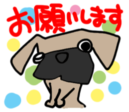 Pretty reaction Pug dog2 sticker #11013596