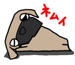 Pretty reaction Pug dog2 sticker #11013601