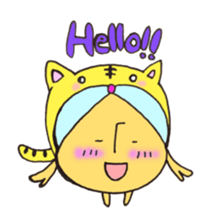 Mr. sun and Mr. tiger rose sticker #11013625