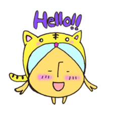 Mr. sun and Mr. tiger rose sticker #11013625