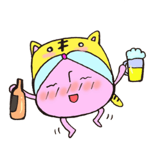 Mr. sun and Mr. tiger rose sticker #11013631