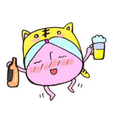 Mr. sun and Mr. tiger rose sticker #11013631