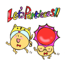 Mr. sun and Mr. tiger rose sticker #11013648