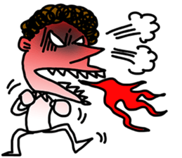 Naturally curly-Q Moo~~ sticker #11013731