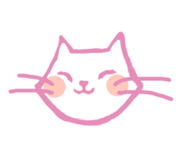 Cat Elva (Spring flowers version) sticker #11013905