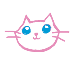 Cat Elva (Spring flowers version) sticker #11013906