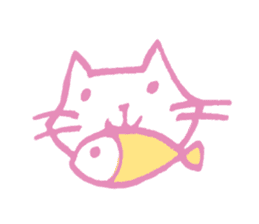 Cat Elva (Spring flowers version) sticker #11013909