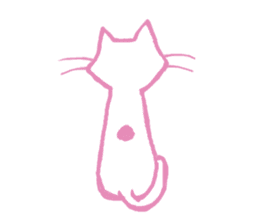 Cat Elva (Spring flowers version) sticker #11013919