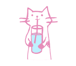 Cat Elva (Spring flowers version) sticker #11013920