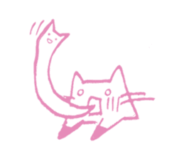 Cat Elva (Spring flowers version) sticker #11013921