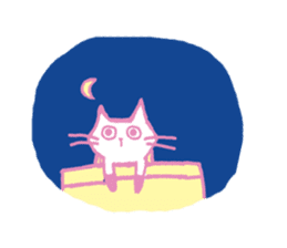 Cat Elva (Spring flowers version) sticker #11013924