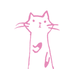 Cat Elva (Spring flowers version) sticker #11013930