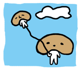 Lazy mushrooms sticker #11014291