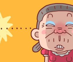 Taiwan Grandmother Very Cute sticker #11014537