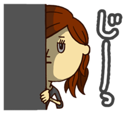 Expectation women sticker #11014617