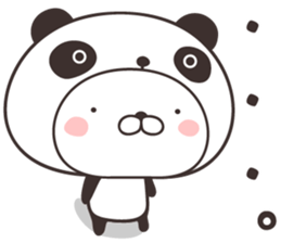 cute rabbit in panda -toyama- sticker #11014892