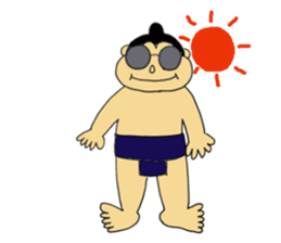 everyday sumo wrestler sticker #11015610