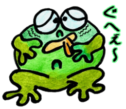 Happy life of the Frog sticker #11016497