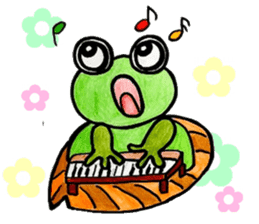 Happy life of the Frog sticker #11016500