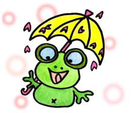 Happy life of the Frog sticker #11016502