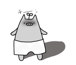 pigs wearing pants. sticker #11016834