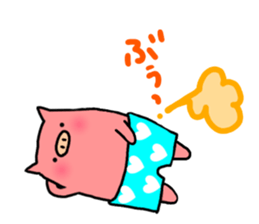 pigs wearing pants. sticker #11016847