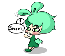 A Little Rabbit-Girl sticker #11016988