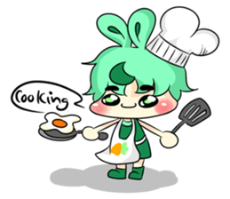 A Little Rabbit-Girl sticker #11016989