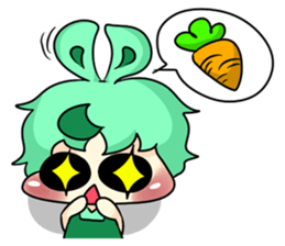 A Little Rabbit-Girl sticker #11016990