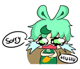 A Little Rabbit-Girl sticker #11016995