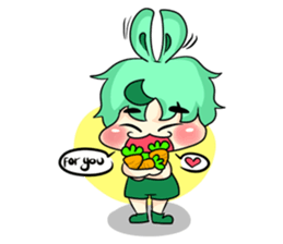 A Little Rabbit-Girl sticker #11016996