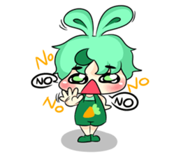 A Little Rabbit-Girl sticker #11016997