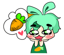 A Little Rabbit-Girl sticker #11017000