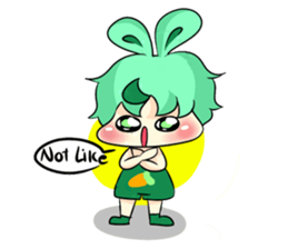 A Little Rabbit-Girl sticker #11017003